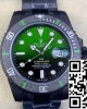 Rolex Submariner DIW “Parakeet” DLC VS Factory 1:1 Best Edition Black/Green Dial