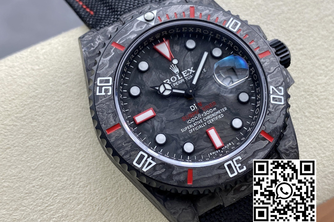 Rolex Submariner DIW Carbon VS Factory 1:1 Best Edition Black/Red Dial