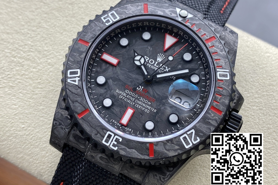 Rolex Submariner DIW Carbon VS Factory 1:1 Best Edition Black/Red Dial