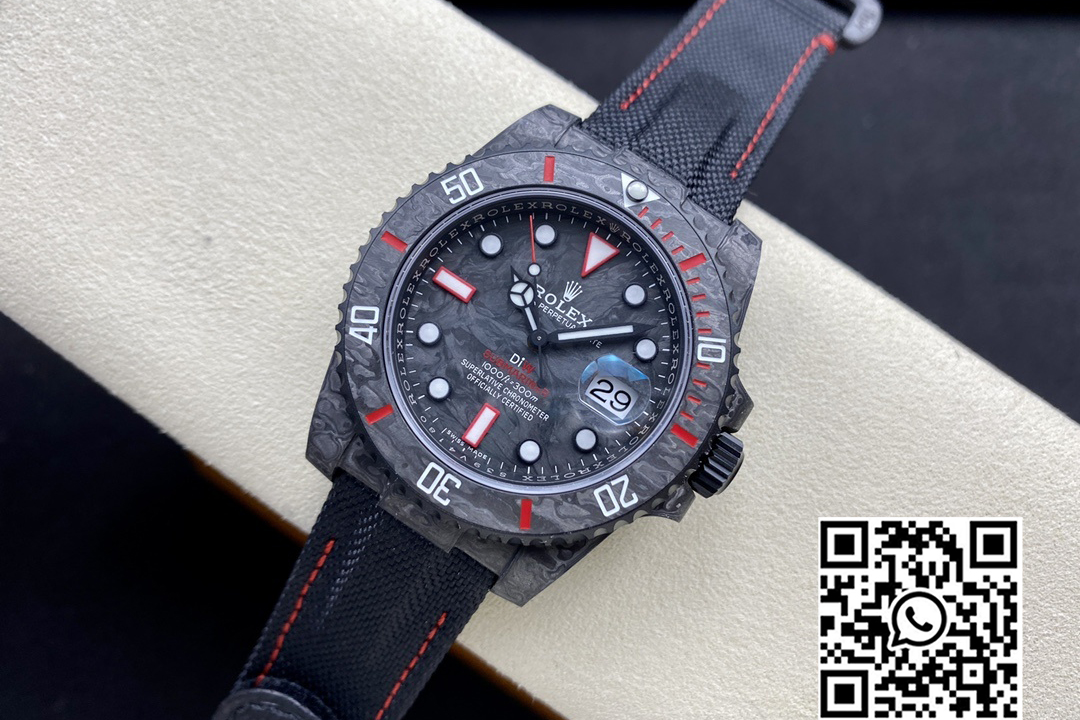 Rolex Submariner DIW Carbon VS Factory 1:1 Best Edition Black/Red Dial