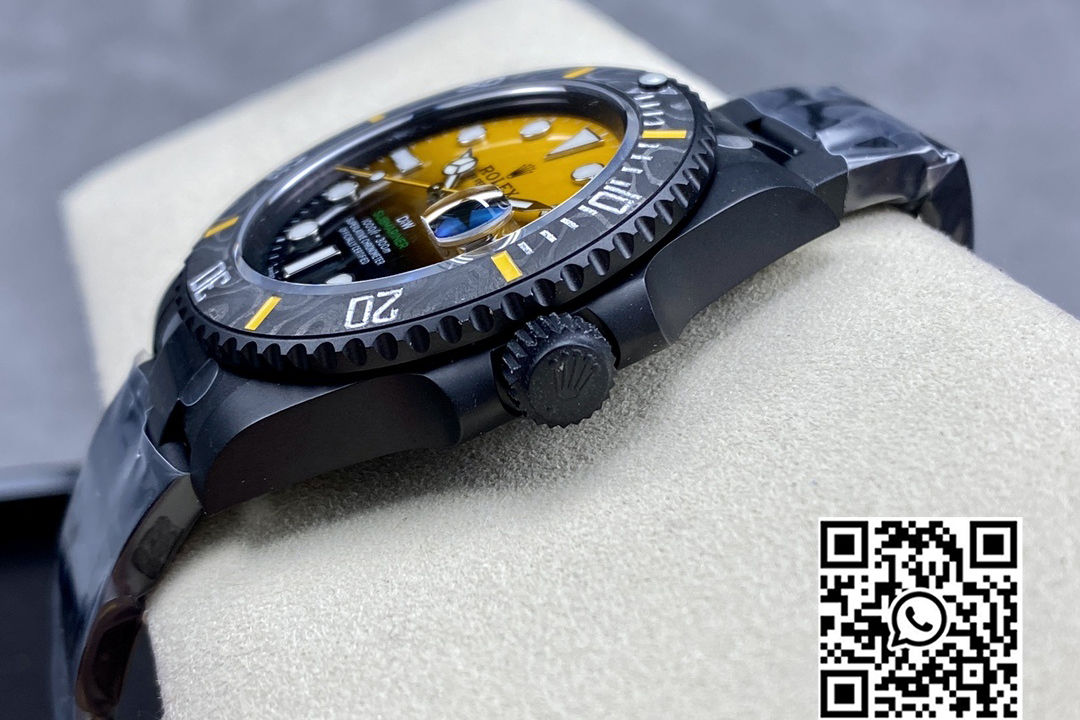 Rolex Submariner DIW DLC VS Factory 1:1 Best Edition Black/Yellow Dial