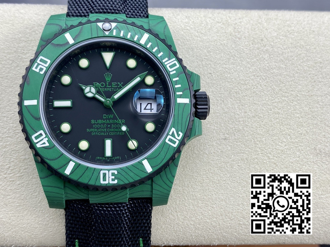 Rolex Submariner DIW Green Carbon VS Factory 1:1 Best Edition Black Dial