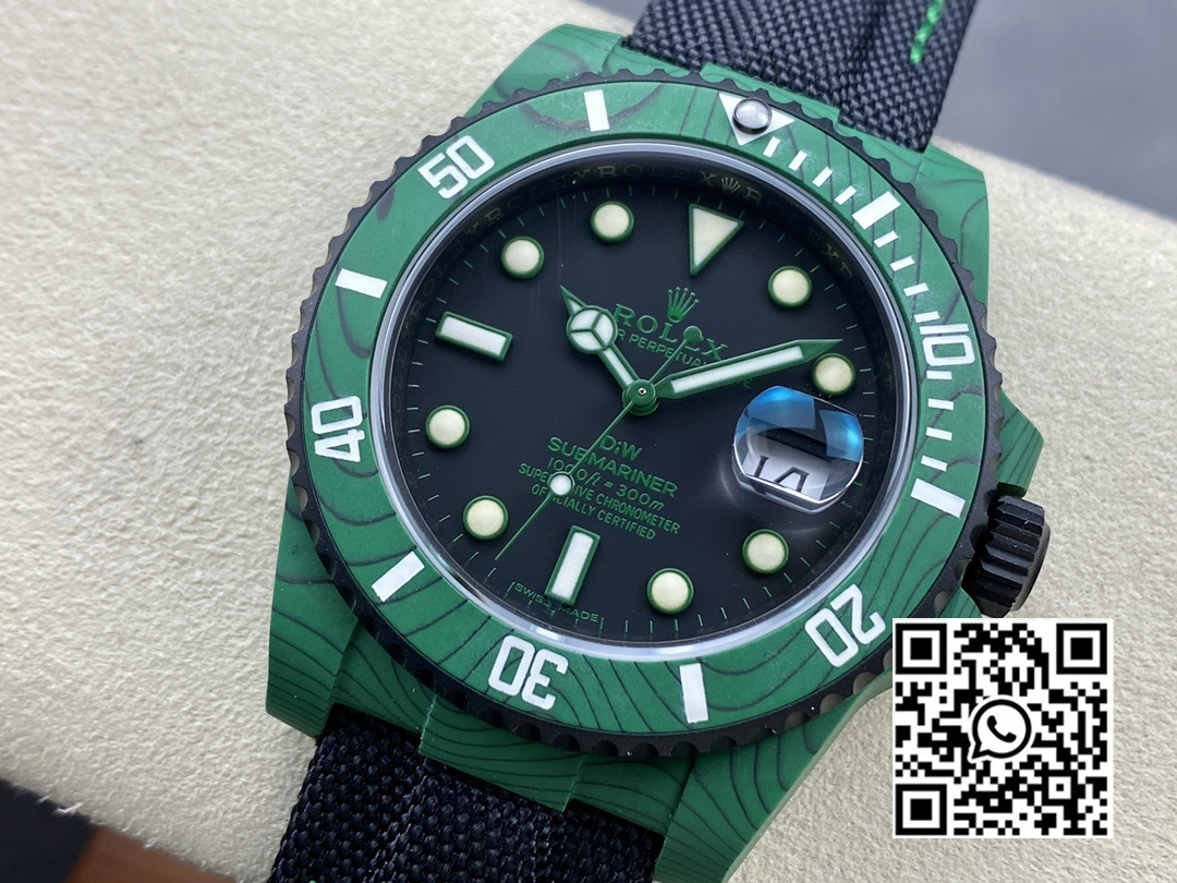 Rolex Submariner DIW Green Carbon VS Factory 1:1 Best Edition Black Dial