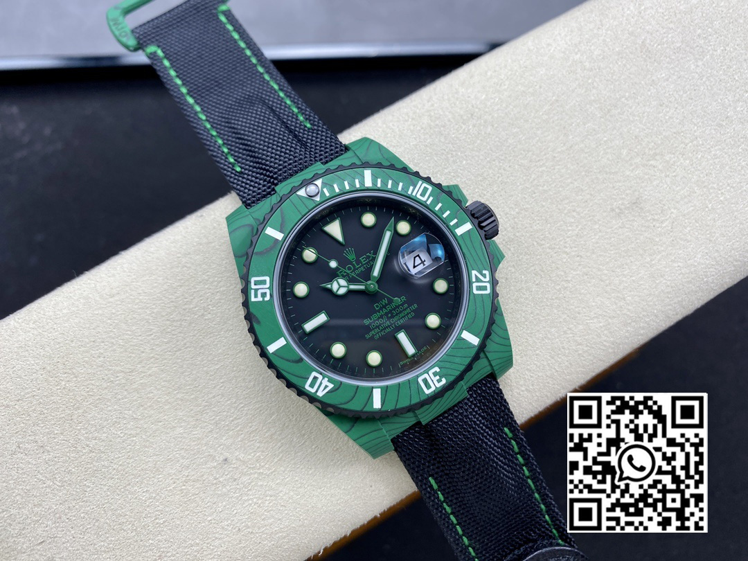 Rolex Submariner DIW Green Carbon VS Factory 1:1 Best Edition Black Dial