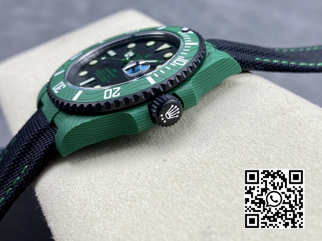 Rolex Submariner DIW Green Carbon VS Factory 1:1 Best Edition Black Dial