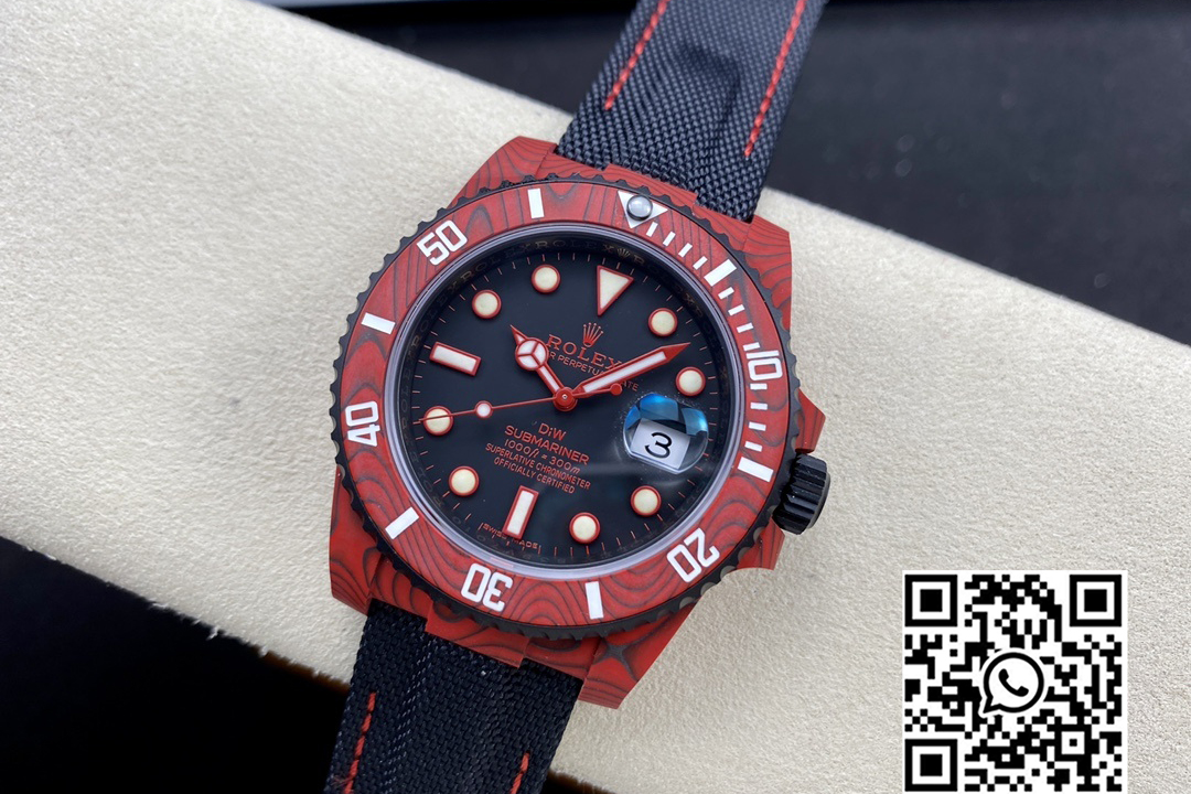 Rolex Submariner DIW Red Carbon VS Factory 1:1 Best Edition Black Dial