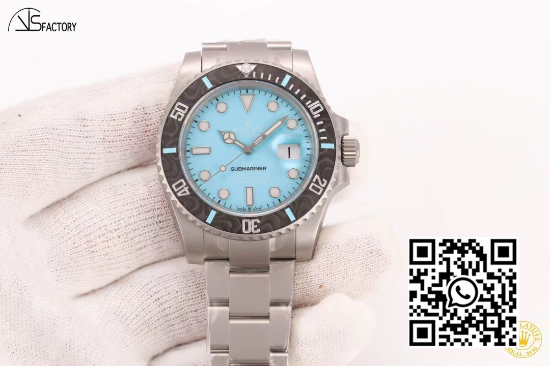 Rolex Submariner DIW Sandblasted VS Factory 1:1 Best Edition Tiffany Blue Dial