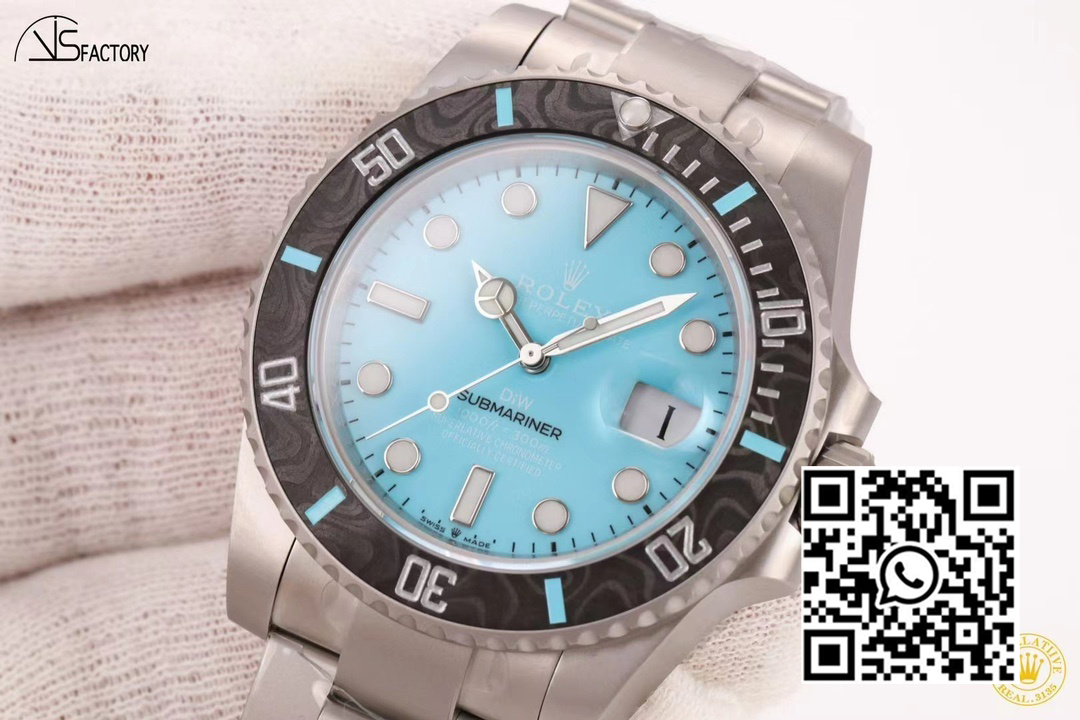 Rolex Submariner DIW Sandblasted VS Factory 1:1 Best Edition Tiffany Blue Dial