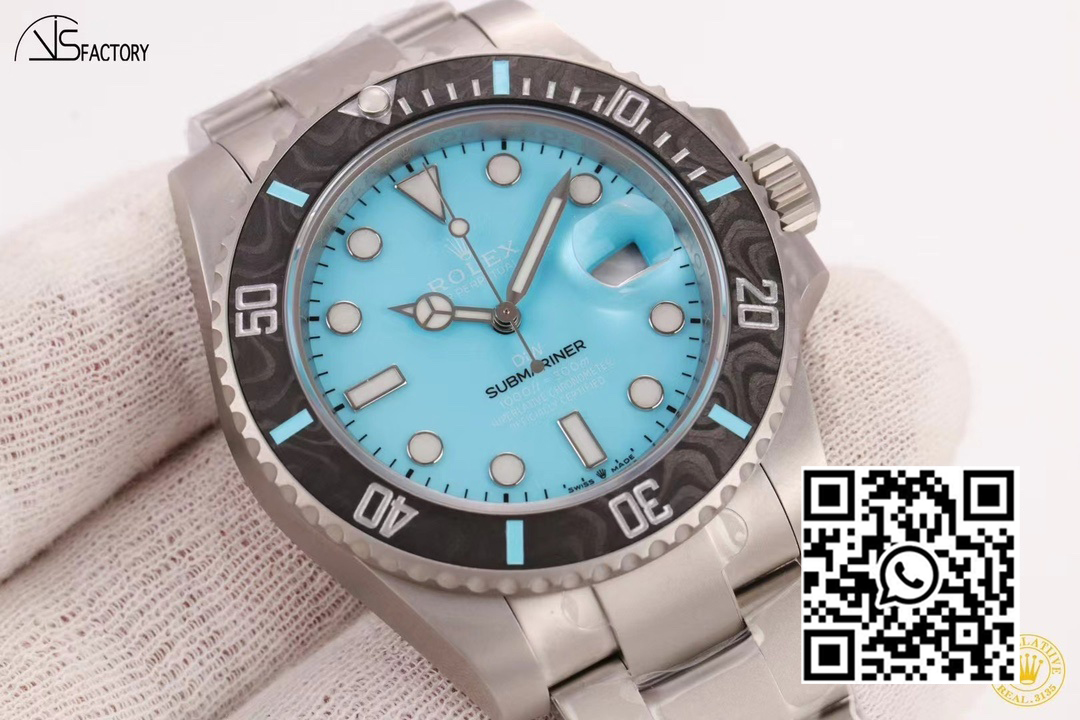 Rolex Submariner DIW Sandblasted VS Factory 1:1 Best Edition Tiffany Blue Dial