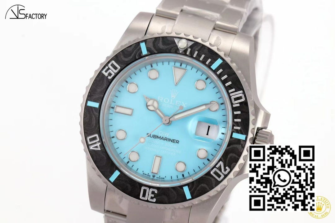 Rolex Submariner DIW Sandblasted VS Factory 1:1 Best Edition Tiffany Blue Dial