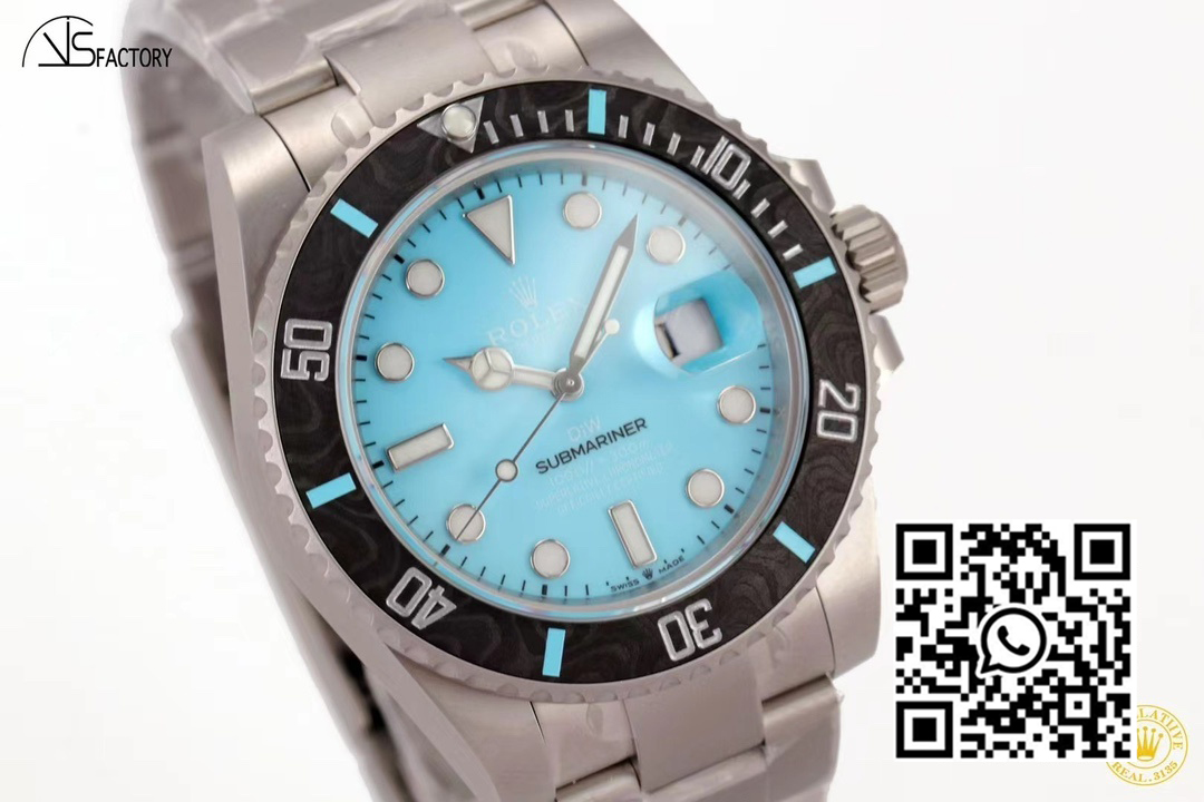 Rolex Submariner DIW Sandblasted VS Factory 1:1 Best Edition Tiffany Blue Dial