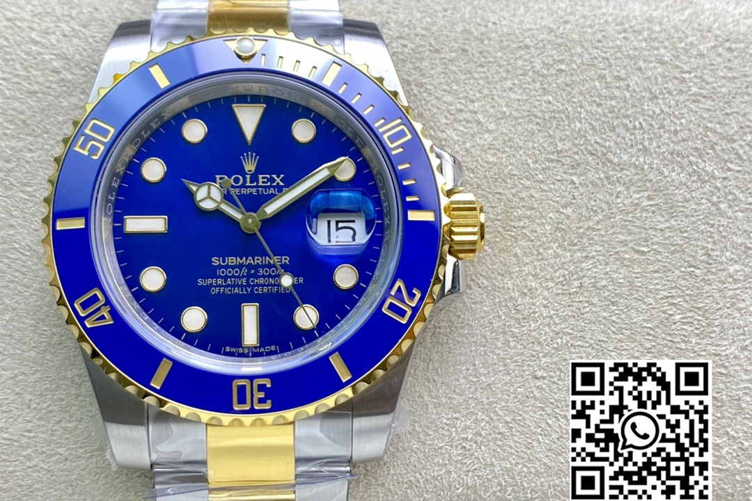 Rolex Submariner 40mm 116613LB Blue Ceramic 904L Steel/YG VS Factory 1:1 Best Edition Blue Dial