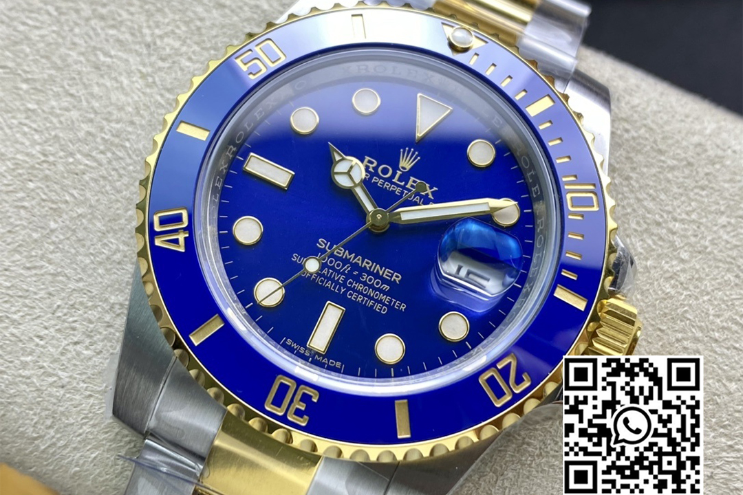 Rolex Submariner 40mm 116613LB Blue Ceramic 904L Steel/YG VS Factory 1:1 Best Edition Blue Dial