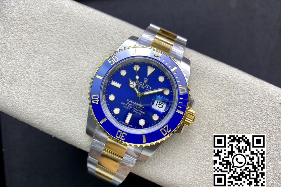 Rolex Submariner 40mm 116613LB Blue Ceramic 904L Steel/YG VS Factory 1:1 Best Edition Blue Dial