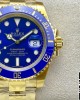 Rolex Submariner 40mm 116618 LB Blue Ceramic YG Plated 904L Steel VS Factory 1:1 Best Edition VS3135