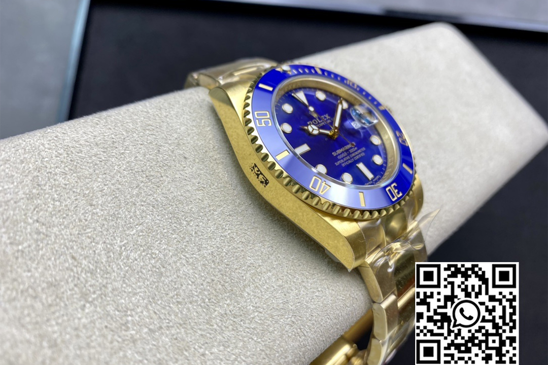 Rolex Submariner 40mm 116618 LB Blue Ceramic YG Plated 904L Steel VS Factory 1:1 Best Edition VS3135