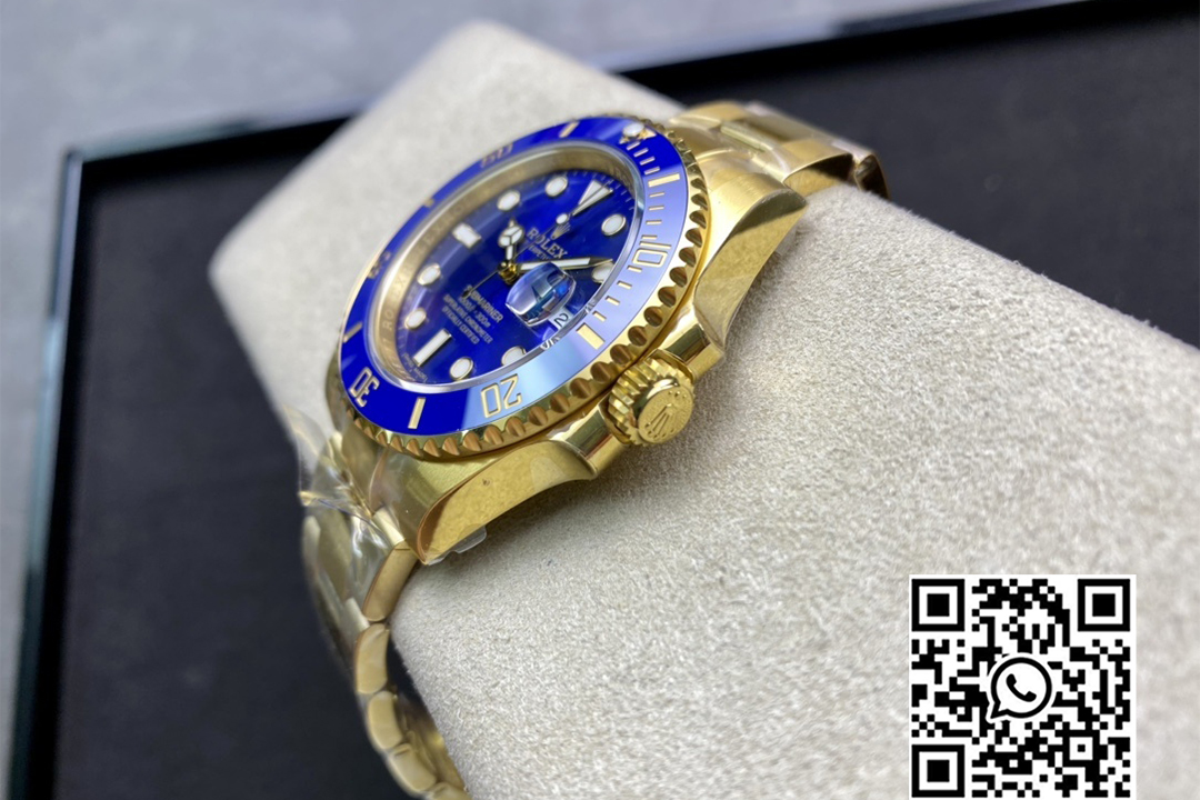 Rolex Submariner 40mm 116618 LB Blue Ceramic YG Plated 904L Steel VS Factory 1:1 Best Edition VS3135