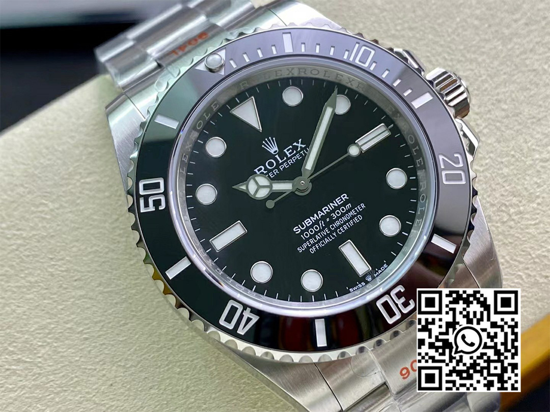 Rolex Submariner 114060 40mm No Date Black Ceramic 904L Steel VS Factory 1:1 Best Edition VS3130