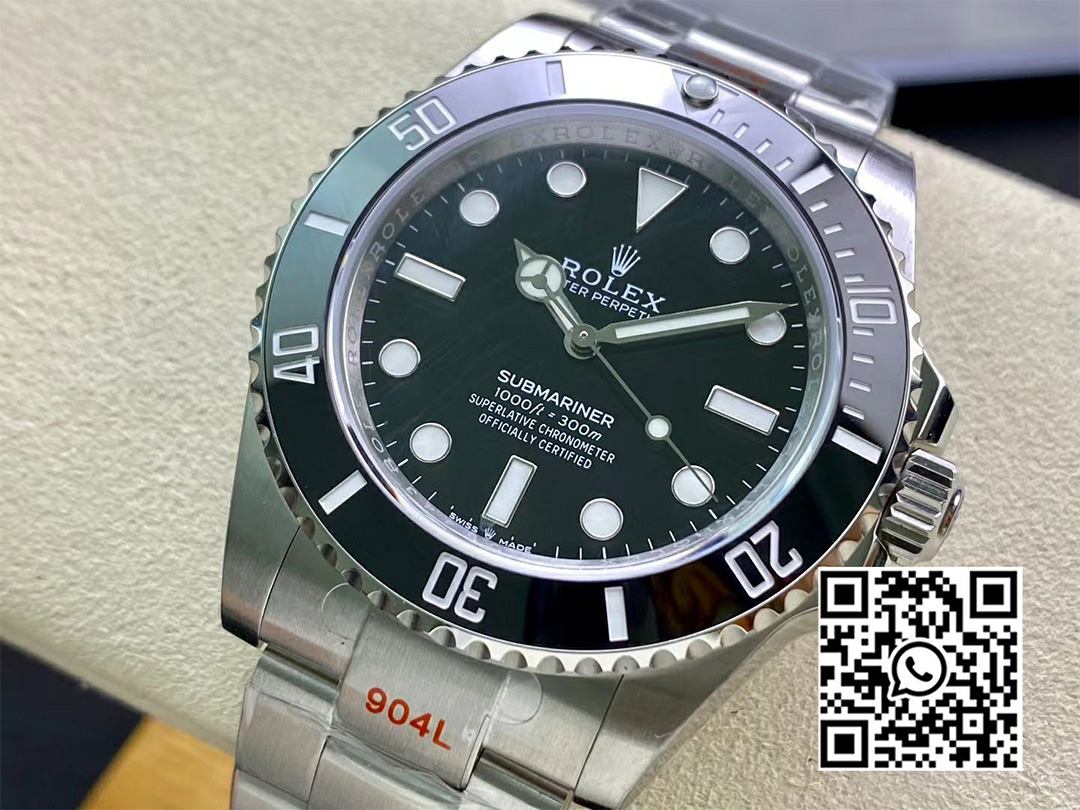 Rolex Submariner 114060 40mm No Date Black Ceramic 904L Steel VS Factory 1:1 Best Edition VS3130