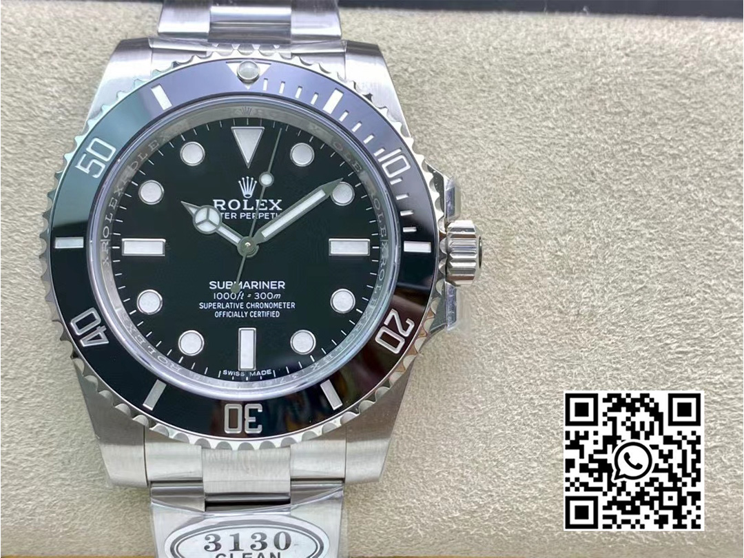 Rolex Submariner 114060 No Date Black Ceramic Clean Factory 904L 1:1 Best Edition on SS Bracelet VR3130