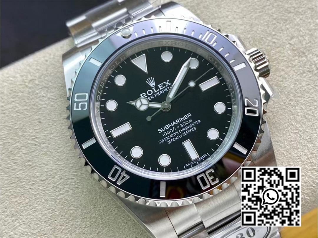 Rolex Submariner 114060 No Date Black Ceramic Clean Factory 904L 1:1 Best Edition on SS Bracelet VR3130