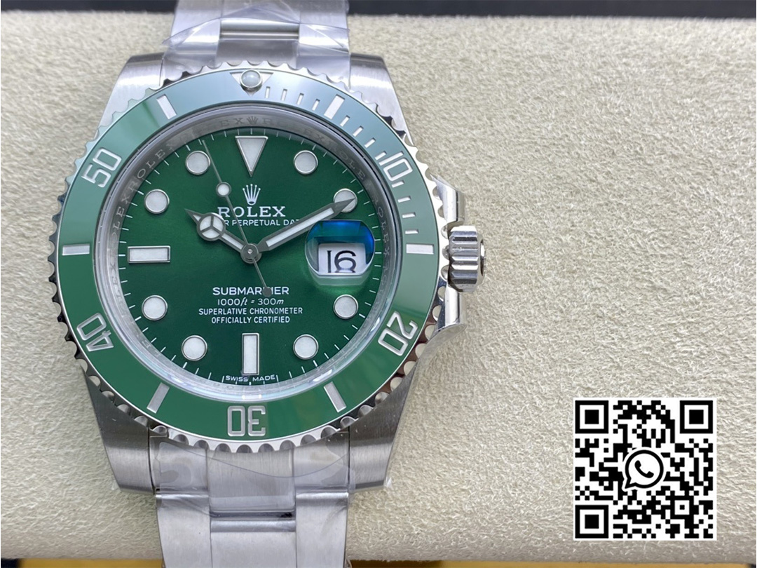 Rolex Submariner 116610 40mm LV Green Ceramic 904L Steel VS Factory 1:1 Best Edition VS3135