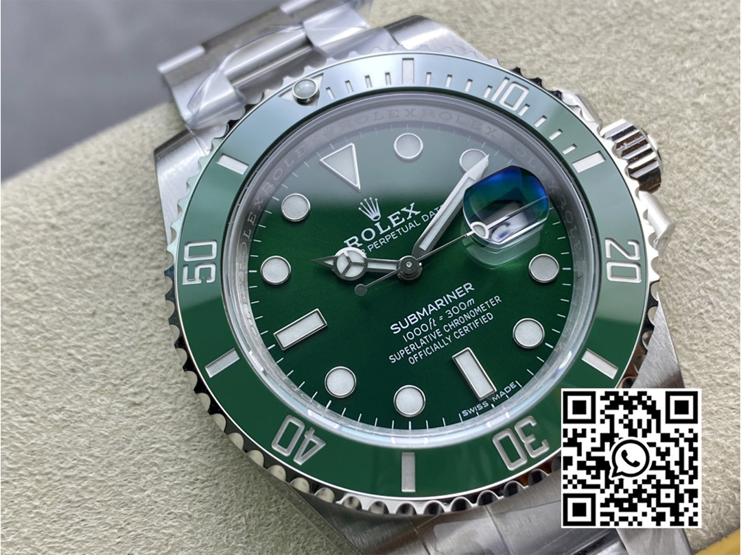 Rolex Submariner 116610 40mm LV Green Ceramic 904L Steel VS Factory 1:1 Best Edition VS3135