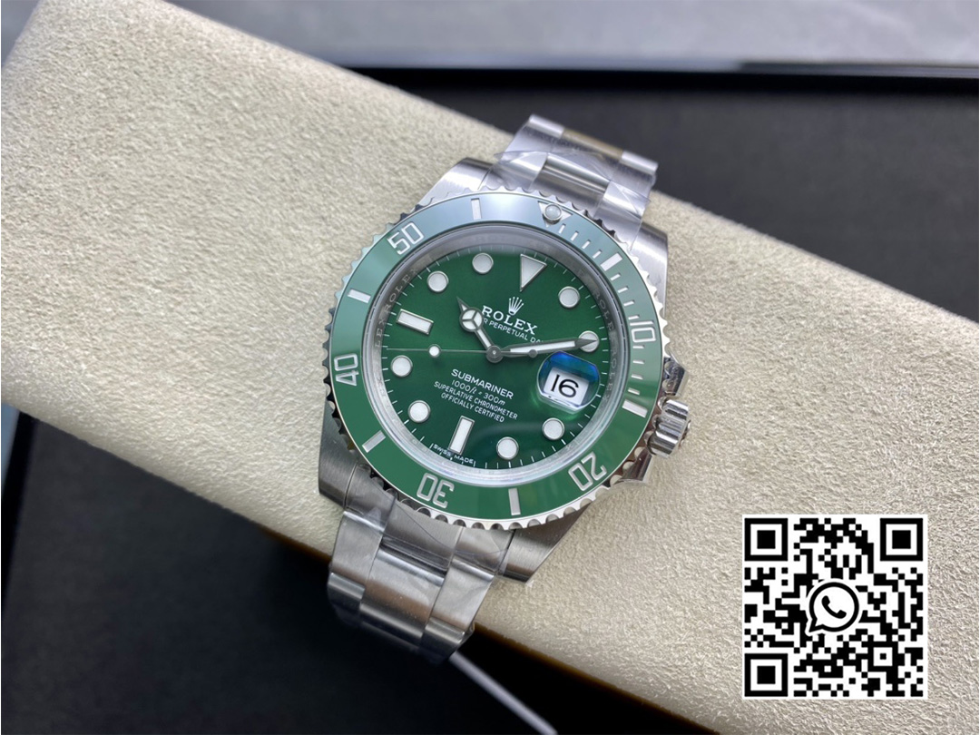 Rolex Submariner 116610 40mm LV Green Ceramic 904L Steel VS Factory 1:1 Best Edition VS3135