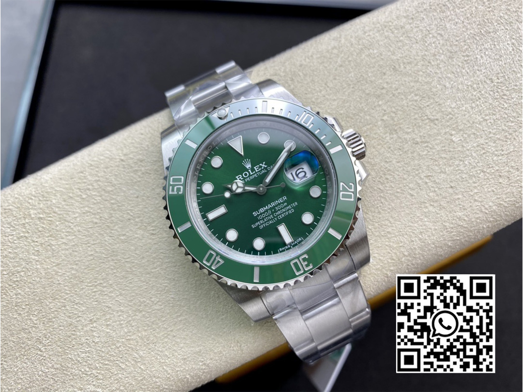 Rolex Submariner 116610 40mm LV Green Ceramic 904L Steel VS Factory 1:1 Best Edition VS3135