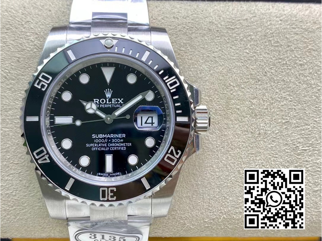 Rolex Submariner 116610 LN Black Ceramic Clean Factory 1:1 Best Edition 904L SS Case and Bracelet VS3135