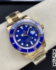 Rolex Submariner 116618 LB Blue Ceramic YG Plated 904L Steel Clean Factory 1:1 Best Edition VS3135