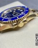 Rolex Submariner 116618 LB Blue Ceramic YG Plated 904L Steel Clean Factory 1:1 Best Edition VS3135