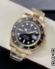 Rolex Submariner 116618 LN Black Ceramic YG Plated 904L Steel Clean Factory 1:1 Best Edition VS3135