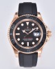 Rolex Yacht-Master 126655 Clean Factory 1:1 Best Edition Black Ceramic Bezel on Oysterflex Strap VR3235