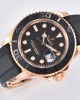 Rolex Yacht-Master 126655 Clean Factory 1:1 Best Edition Black Ceramic Bezel on Oysterflex Strap VR3235