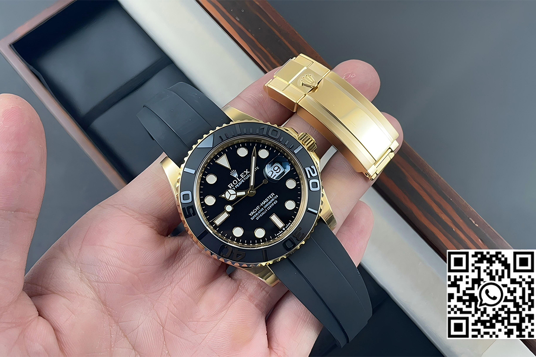 Rolex Yacht-Master 42mm 226658 YG Clean Factory 1:1 Best Edition Ceramic Bezel Black Dial