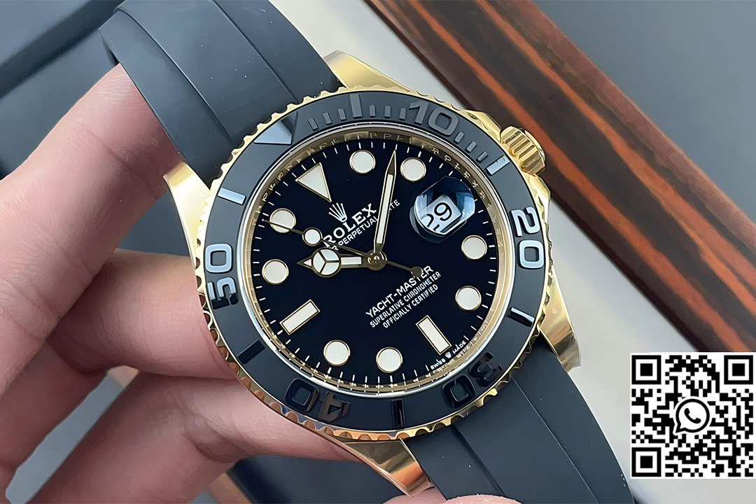 Rolex Yacht-Master 42mm 226658 YG Clean Factory 1:1 Best Edition Ceramic Bezel Black Dial