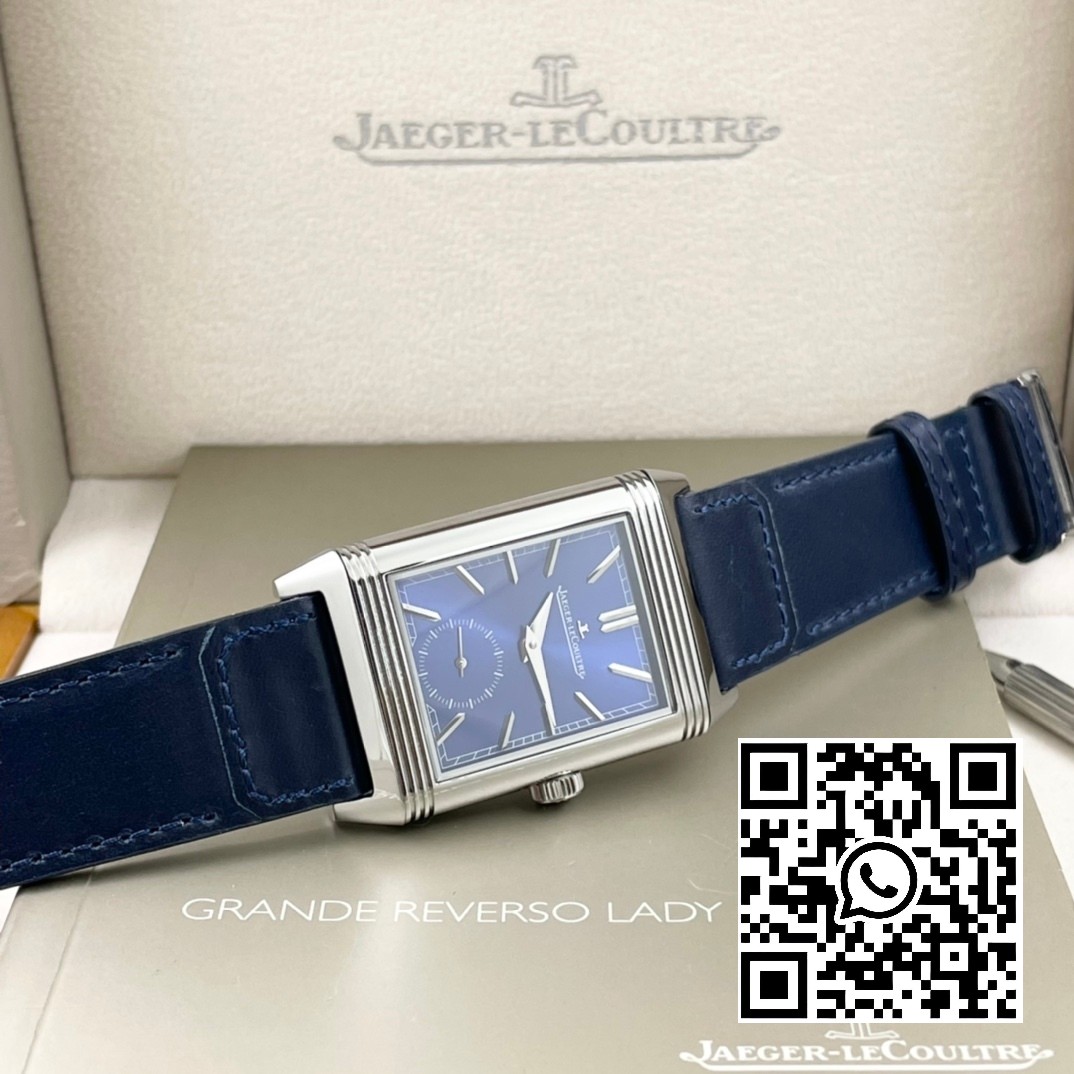 Jaeger-LeCoultre Master Reverso Tribute Small Seconds 3988482 SS MG Factory 1:1 Best Version Blue Dial