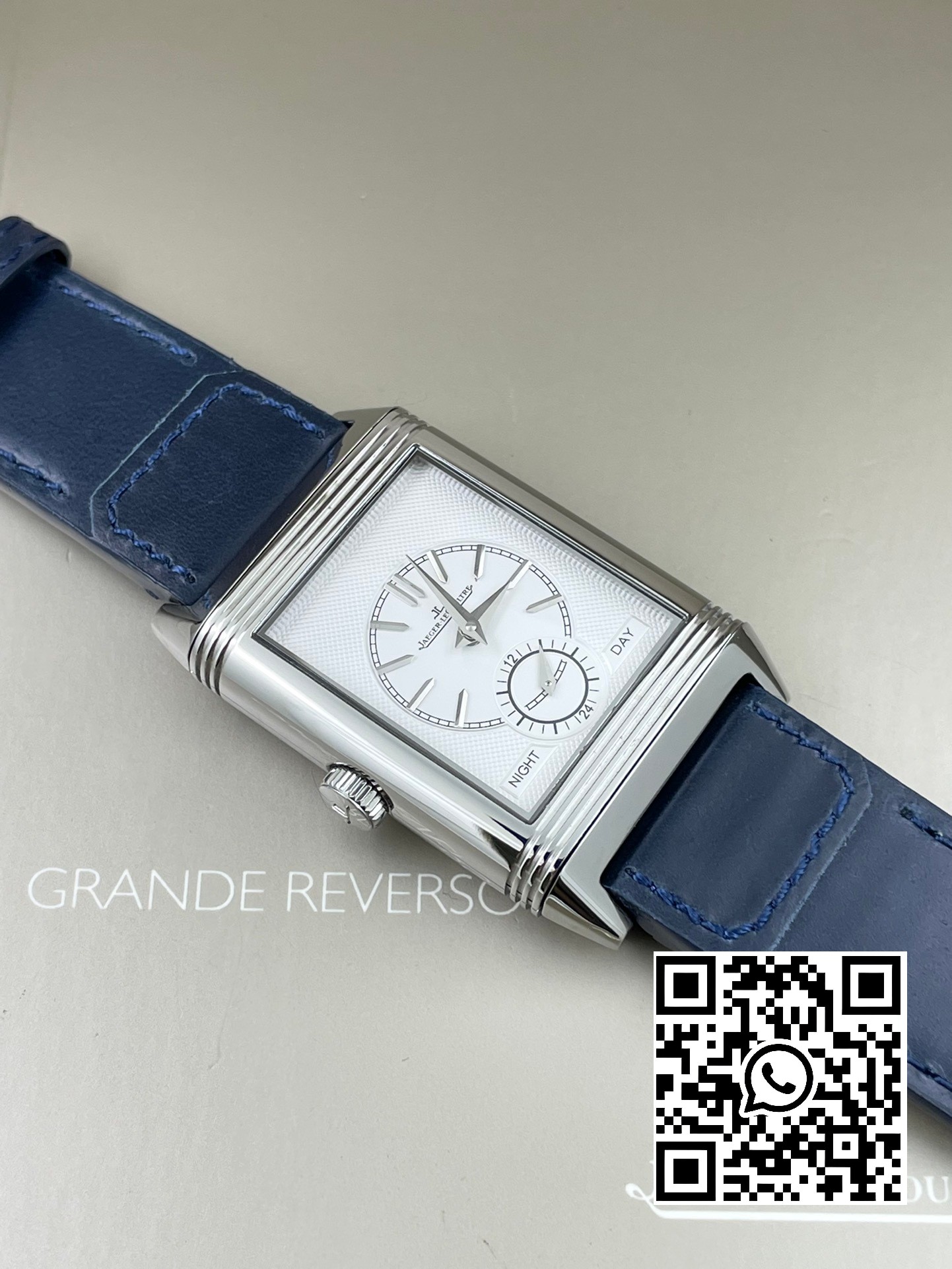 Jaeger-LeCoultre Master Reverso Tribute Small Seconds 3988482 SS MG Factory 1:1 Best Version Blue Dial