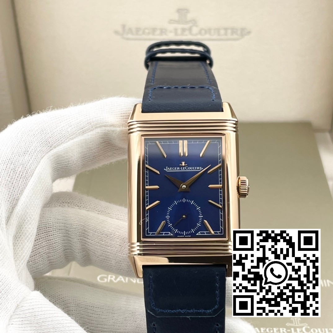 Jaeger-LeCoultre Master Reverso Tribute Small Seconds RG MG Factory 1:1 Best Version Blue Dial