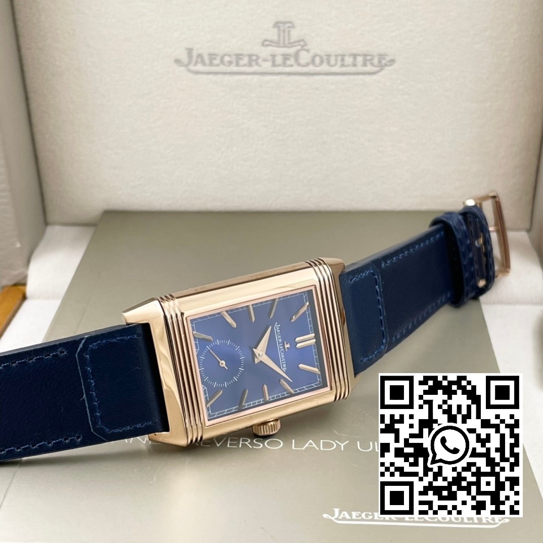 Jaeger-LeCoultre Master Reverso Tribute Small Seconds RG MG Factory 1:1 Best Version Blue Dial