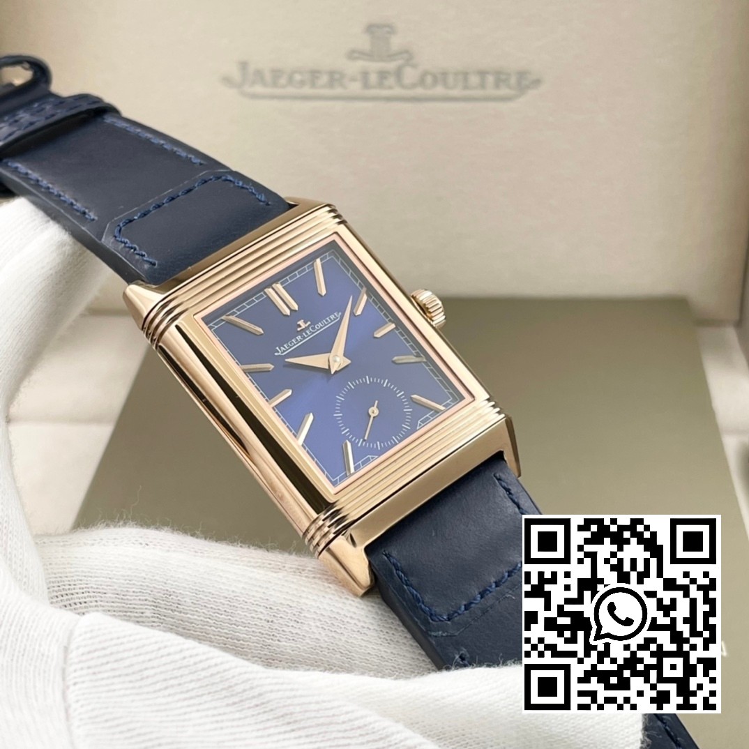 Jaeger-LeCoultre Master Reverso Tribute Small Seconds RG MG Factory 1:1 Best Version Blue Dial