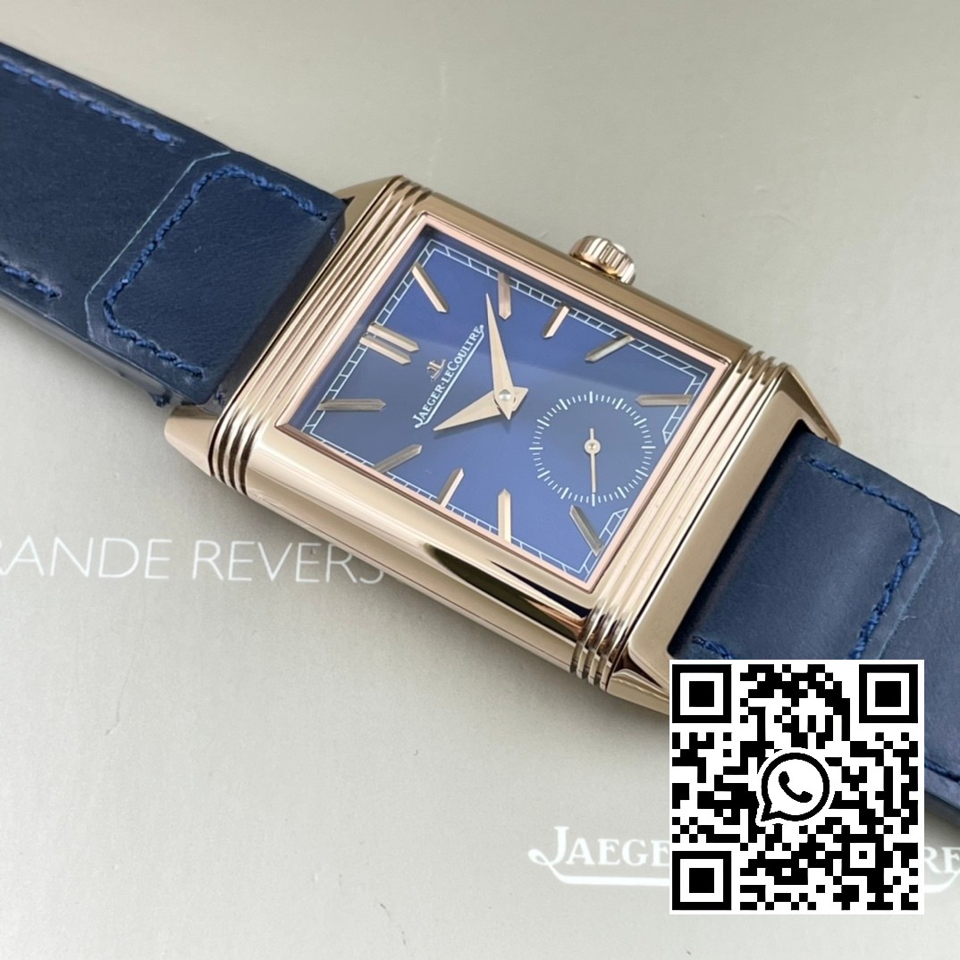 Jaeger-LeCoultre Master Reverso Tribute Small Seconds RG MG Factory 1:1 Best Version Blue Dial