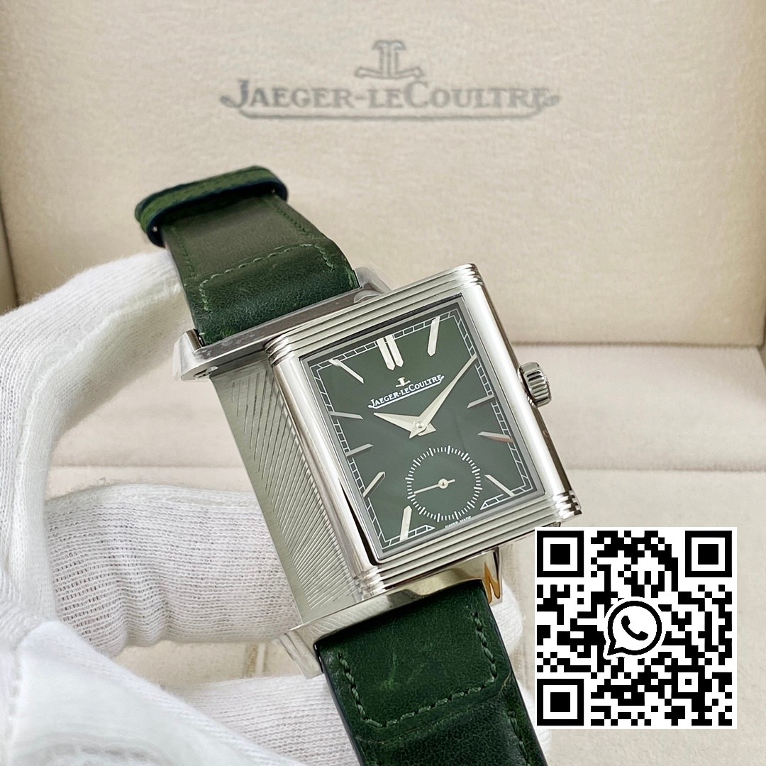 Jaeger-LeCoultre Master Reverso Tribute Small Seconds SS MG Factory 1:1 Best Version Green Dial