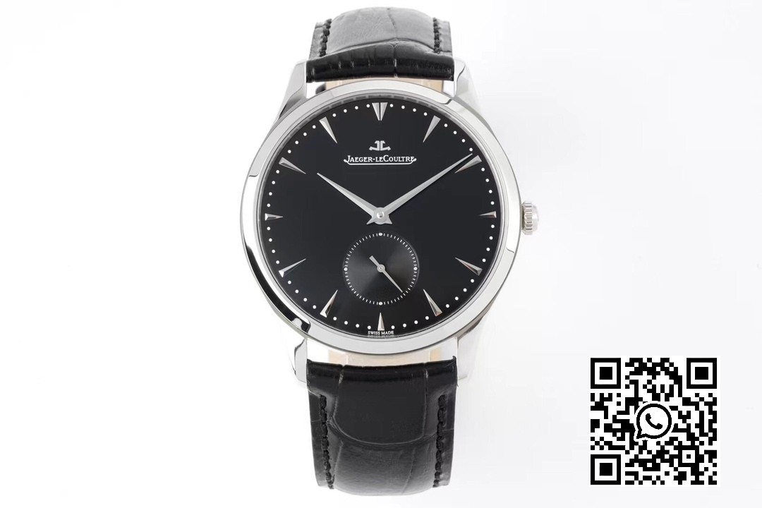 Jaeger-LeCoultre Master Ultra Thin Small Second 1358420 SS ZF Factory 1:1 Best Edition Black Dial