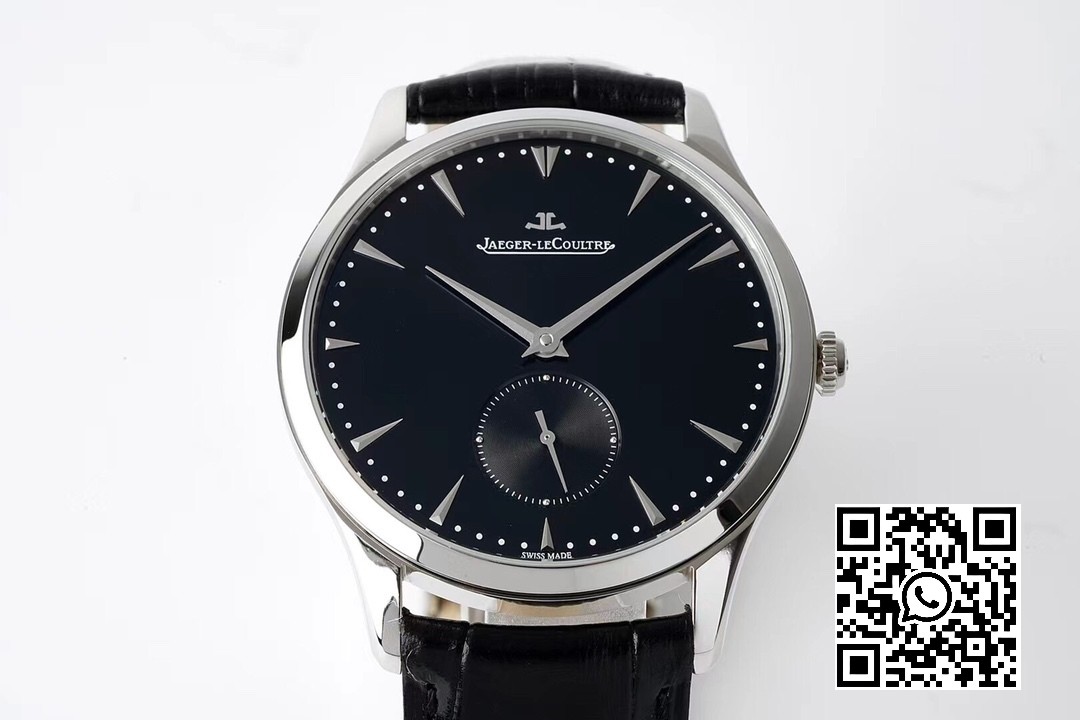 Jaeger-LeCoultre Master Ultra Thin Small Second 1358420 SS ZF Factory 1:1 Best Edition Black Dial