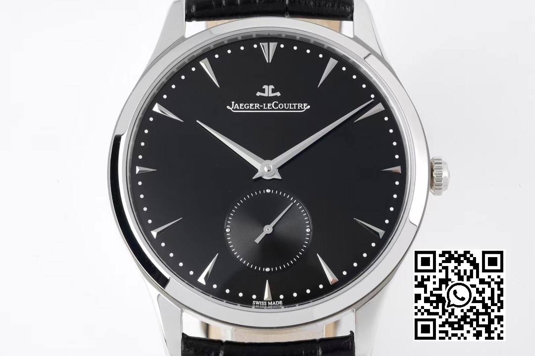 Jaeger-LeCoultre Master Ultra Thin Small Second 1358420 SS ZF Factory 1:1 Best Edition Black Dial