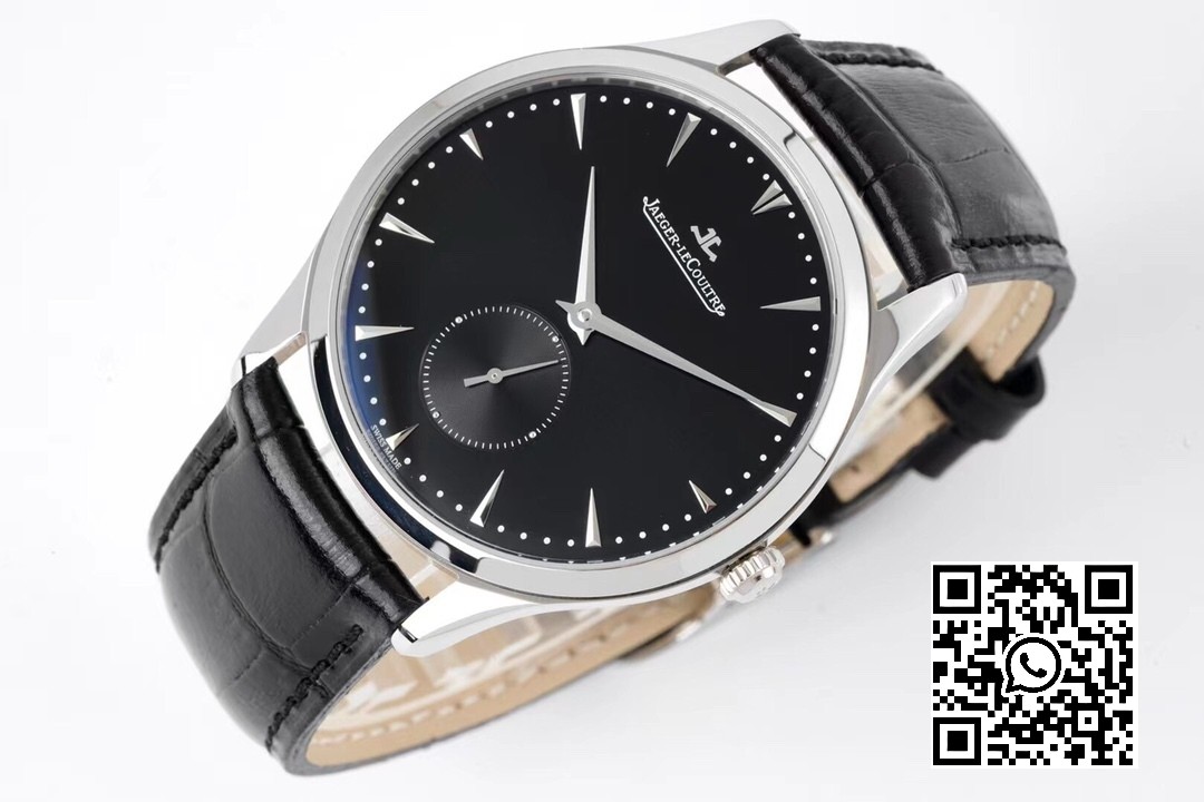 Jaeger-LeCoultre Master Ultra Thin Small Second 1358420 SS ZF Factory 1:1 Best Edition Black Dial