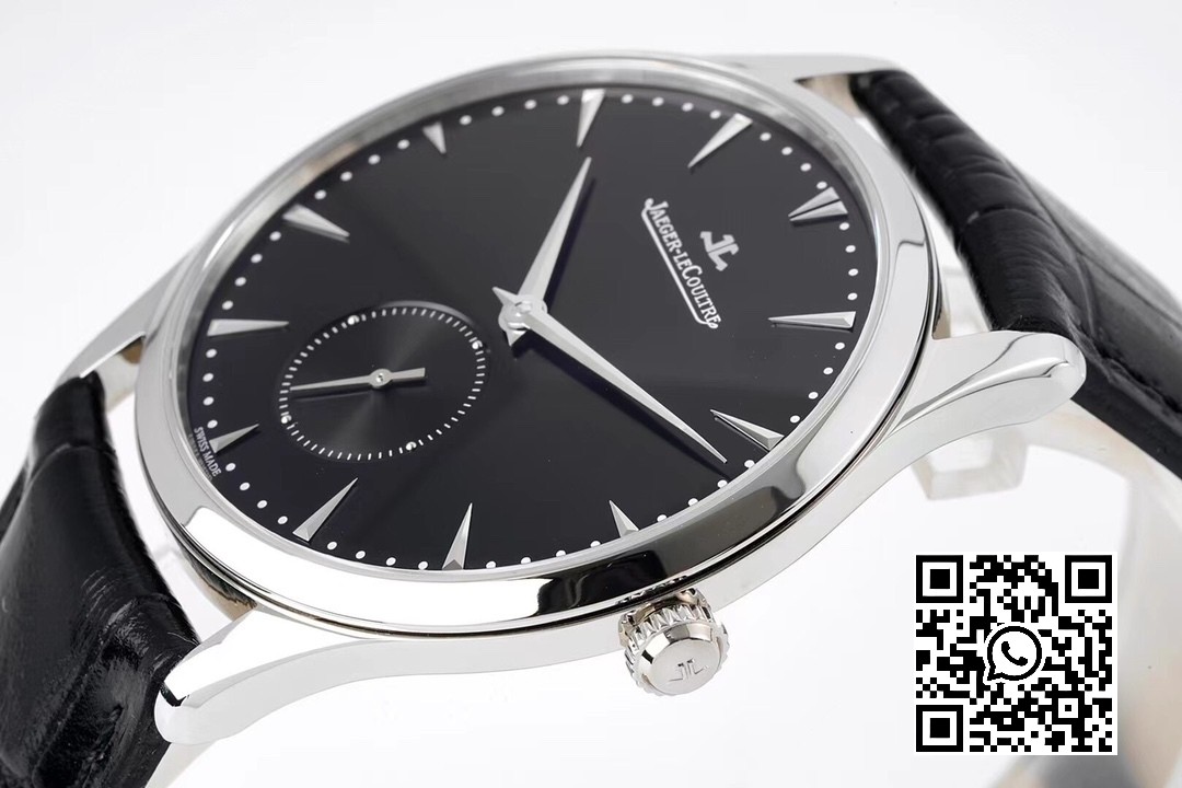 Jaeger-LeCoultre Master Ultra Thin Small Second 1358420 SS ZF Factory 1:1 Best Edition Black Dial