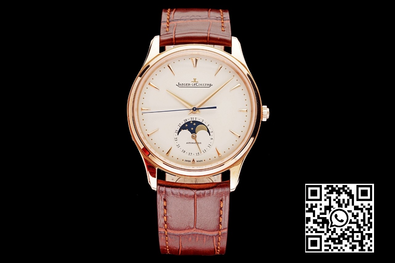 Jaeger-LeCoultre Master Ultra Thin Moon 1362520 RG AZ Factory 1:1 Best Edition White Dial